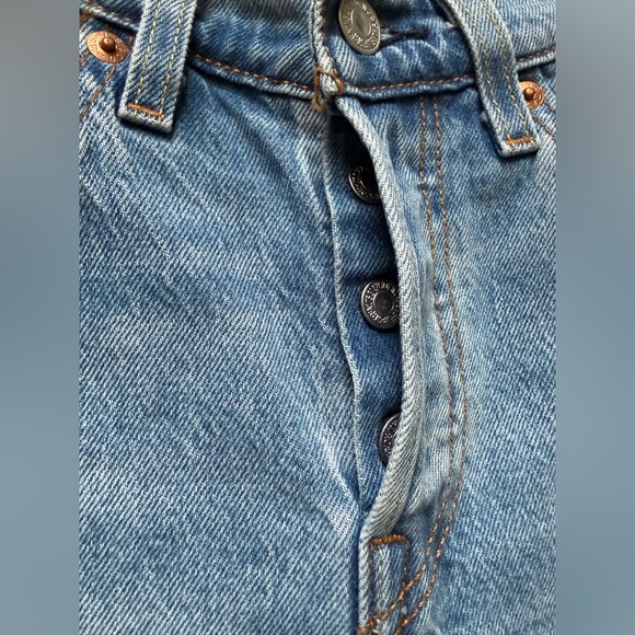 Levi’s 501 Curve High Rise straight Jeans in Lucid Dream Blue 24/30 - Picture 5 of 10